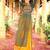 Navratri Yellow Mirror Work Lehenga Choli in Rayon