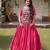 Navratri Pink Dori Detail Lehenga Choli in Cotton Poly