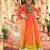 Navratri Yellow Mirror Work Lehenga Choli in Rayon