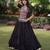 Navratri Black Dori Detail Lehenga Choli in Cotton Poly