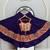 Navratri Violet Mirror Work Lehenga Choli in Cotton Poly