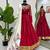 Navratri Red Mirror Work Lehenga Choli in Silk Blend