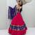 Navratri Rani-pink Mirror Work Lehenga Choli in Cotton Poly