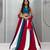 Navratri Multicolor Embroidered Lehenga Choli in Cotton Poly