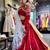 Navratri Red Mirror Work Lehenga Choli in Silk Blend