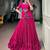 Navratri Pink Mirror Work Lehenga Choli in Georgette