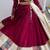 Navratri Wine Mirror Work Lehenga Choli in Rayon