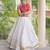 Navratri White Gamthi Work Lehenga Choli in Cotton Poly