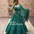 Navratri Blue Printed Lehenga Choli in Georgette