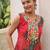Multicolor georgette printed kurta set