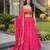 Navratri Rani-pink Printed Lehenga Choli in Georgette
