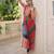 Multicolor georgette printed kurta set
