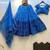 Navratri Blue Mirror Work Lehenga Choli in Georgette