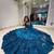 Navratri Blue Mirror Work Lehenga Choli in Georgette
