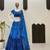 Navratri Blue Mirror Work Lehenga Choli in Georgette