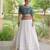 Navratri White Gamthi Work Lehenga Choli in Cotton Poly