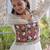 White rayon embroidered flared gown set