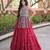 Navratri Maroon Dori Detail Lehenga Choli in Cotton Poly