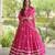 Navratri Rani-pink Printed Lehenga Choli in Georgette