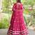 Navratri Rani-pink Printed Lehenga Choli in Georgette