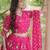 Navratri Rani-pink Printed Lehenga Choli in Georgette