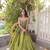 Navratri Green Dori Detail Lehenga Choli in Cotton Poly