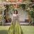 Navratri Green Dori Detail Lehenga Choli in Cotton Poly