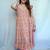 Ethnic Pink Bagru Handblock Printed Mid-Length kurti for Women