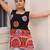 Black georgette embroidered kurta