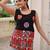 Black georgette embroidered kurta
