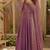 Purple embroidered anarkali suit with designer dupatta