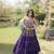 Navratri Violet Dori Detail Lehenga Choli in Cotton Poly