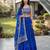 Navratri Royal-blue Printed Lehenga Choli in Georgette
