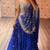Navratri Royal-blue Printed Lehenga Choli in Georgette