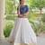 Navratri White Gamthi Work Lehenga Choli in Cotton Poly