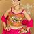 Navratri Pink Mirror Work Lehenga Choli in Cotton Poly