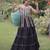 Navratri Black Dori Detail Lehenga Choli in Cotton Poly
