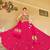 Navratri Pink Mirror Work Lehenga Choli in Cotton Poly
