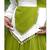 Navratri Green Mirror Work Lehenga Choli in Cotton Poly
