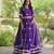 Navratri Purple Printed Lehenga Choli in Georgette