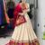Navratri Cream Mirror Work Lehenga Choli in Cotton Poly