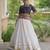 Navratri White Gamthi Work Lehenga Choli in Cotton Poly