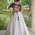 Navratri White Gamthi Work Lehenga Choli in Cotton Poly