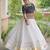 Navratri White Gamthi Work Lehenga Choli in Cotton Poly