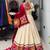 Navratri Cream Mirror Work Lehenga Choli in Cotton Poly