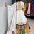 Navratri White Printed Lehenga Choli in Cotton Poly