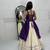 Navratri White Mirror Work Lehenga Choli in Cotton Poly