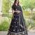 Navratri Black Printed Lehenga Choli in Georgette