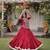 Navratri Red Dori Detail Lehenga Choli in Cotton Poly