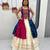 Navratri White Mirror Work Lehenga Choli in Cotton Poly